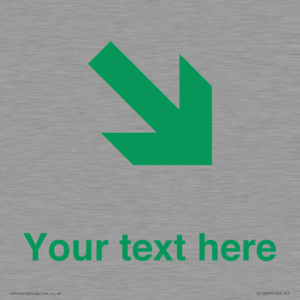 Custom Safe Condition inverse: Green Down right arrow